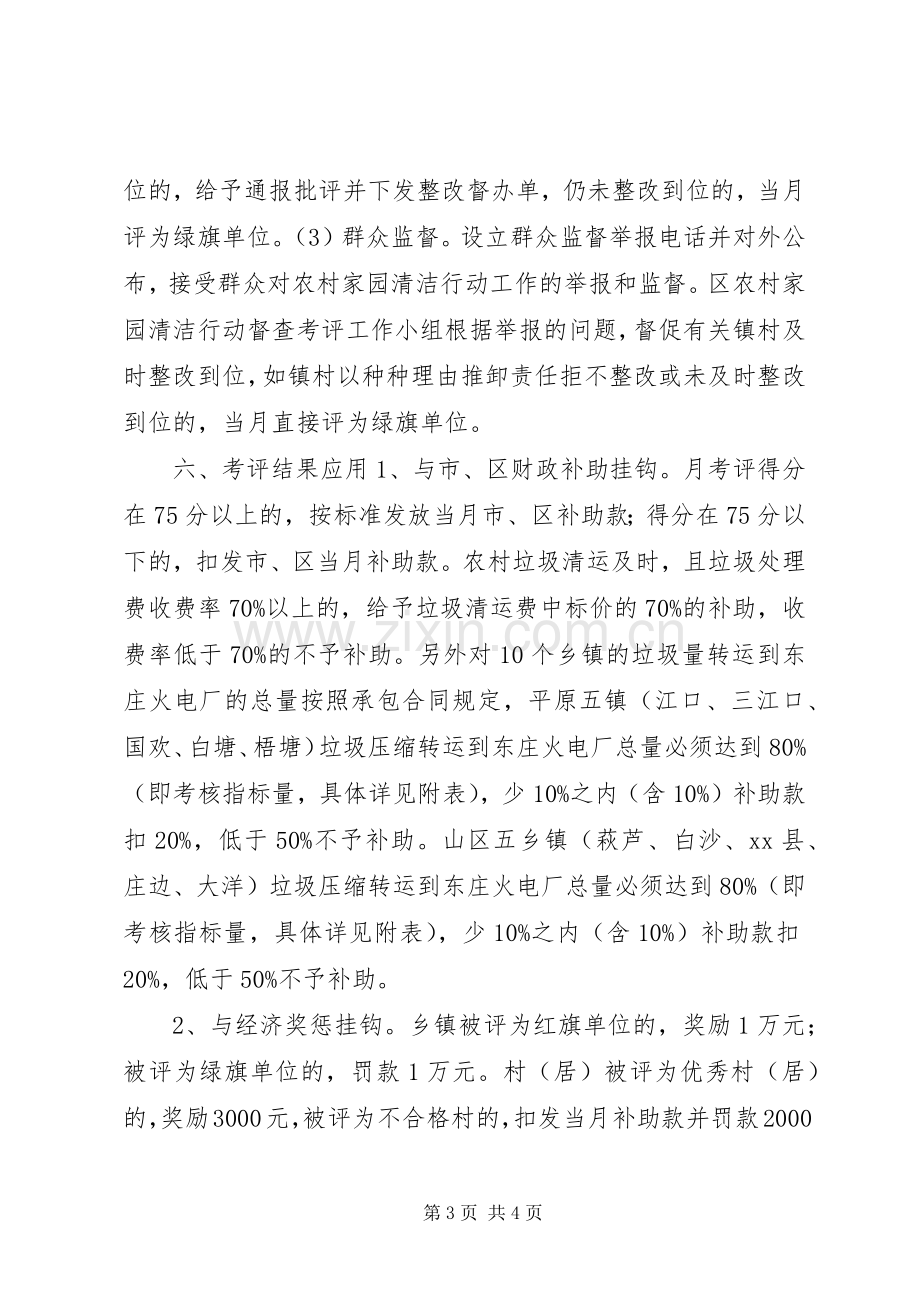 XX年农村家园清洁行动督查考评实施方案.docx_第3页