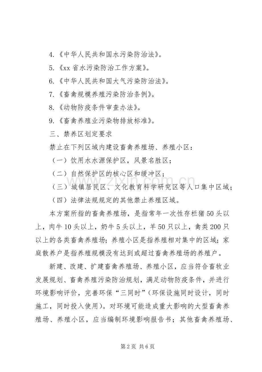 畜禽养殖禁养区划定实施方案.docx_第2页