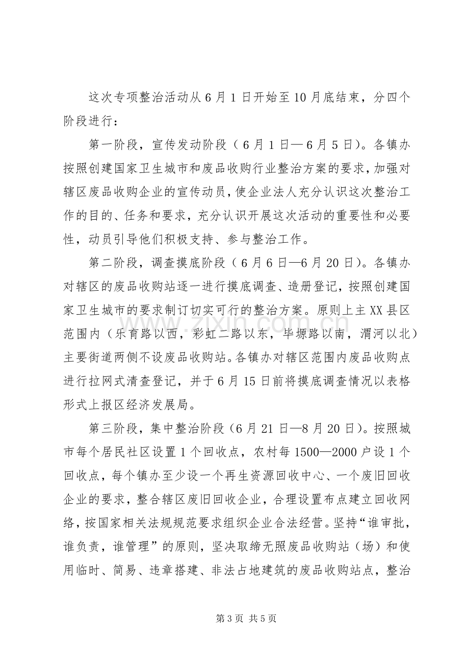 废品收购双创整治的活动实施方案.docx_第3页