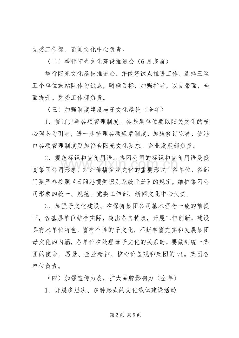 公司企业文化建设工作实施方案.docx_第2页