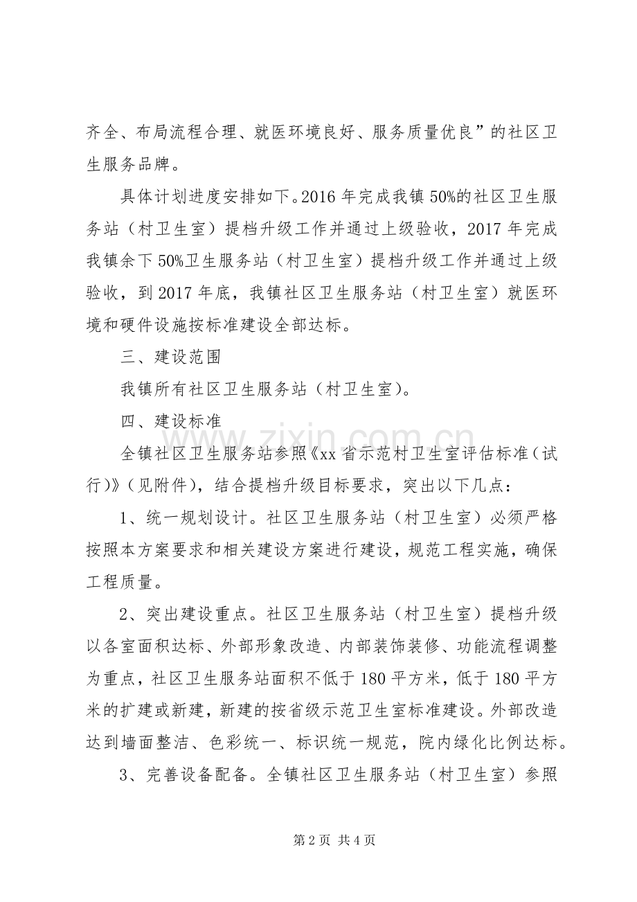 社区卫生服务站提档升级工程方案.docx_第2页