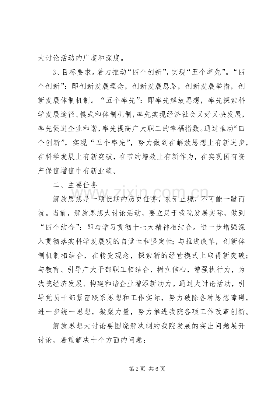 关于解放思想大讨论活动方案的学习情况 .docx_第2页