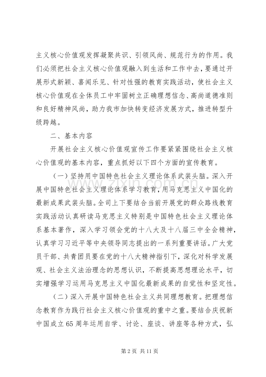 市XX年社会主义核心价值观宣传教育活动实施方案.docx_第2页