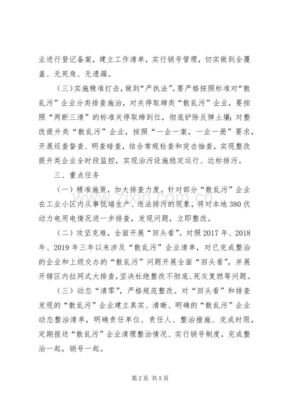 XX年“散乱污”企业整治实施方案.docx_第2页