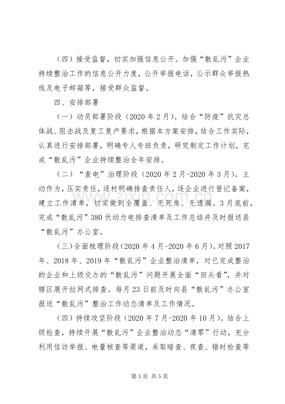 XX年“散乱污”企业整治实施方案.docx_第3页