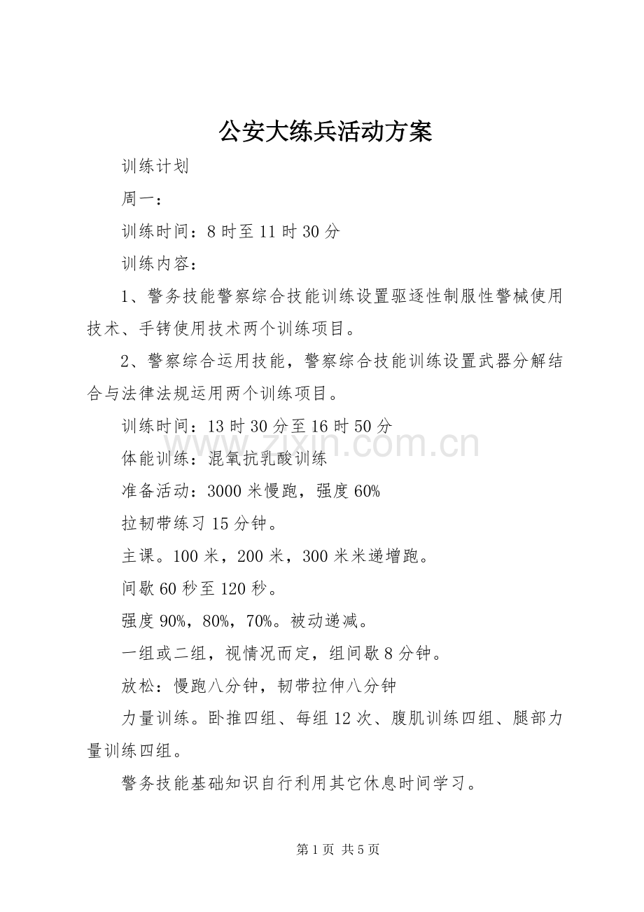 公安大练兵活动实施方案.docx_第1页