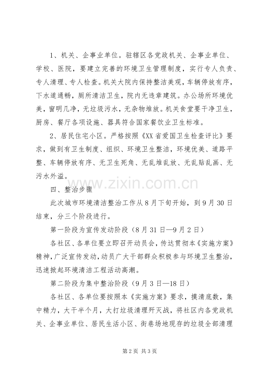 环境卫生清洁整治工作方案.docx_第2页