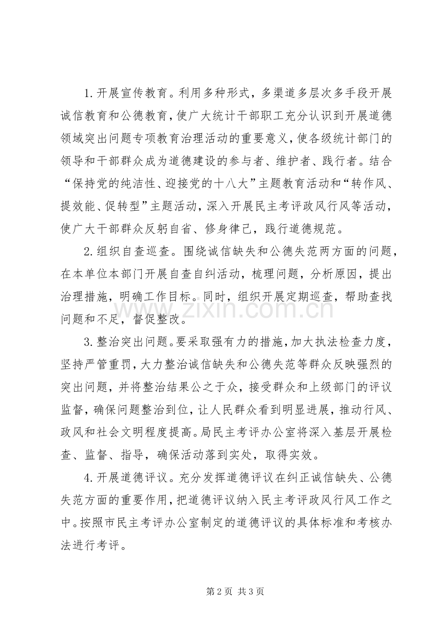 统计局道德治理活动实施方案.docx_第2页