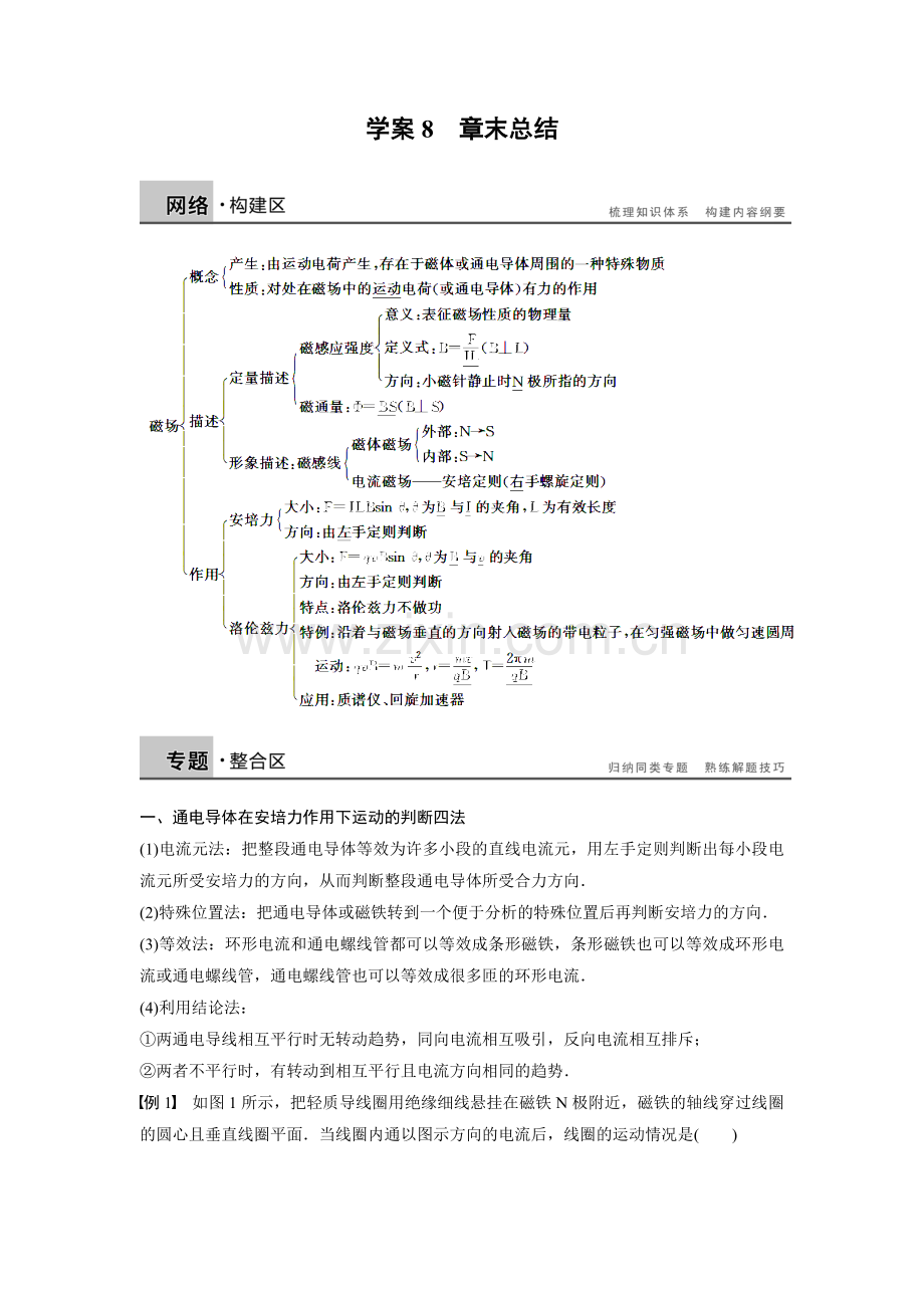 物理选修3-1第三章--学案8章末总结(人教版选修3-1).doc_第1页