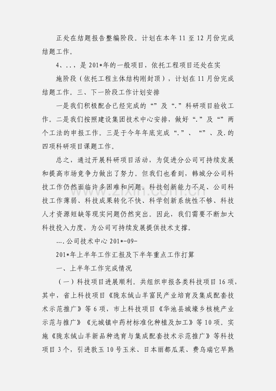 公司上半年科技项目工作汇报.docx_第2页