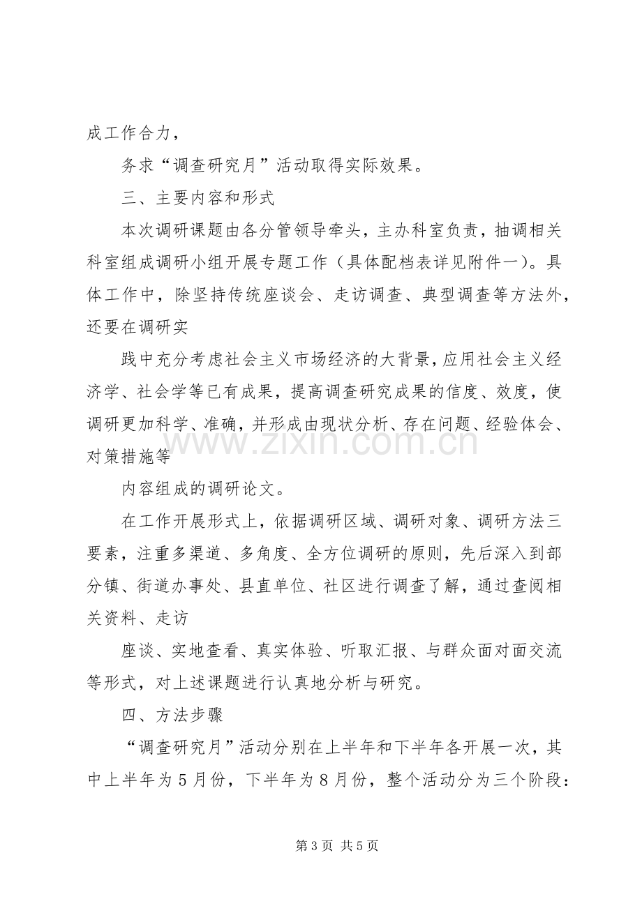 发改委调查研究月活动实施方案.docx_第3页