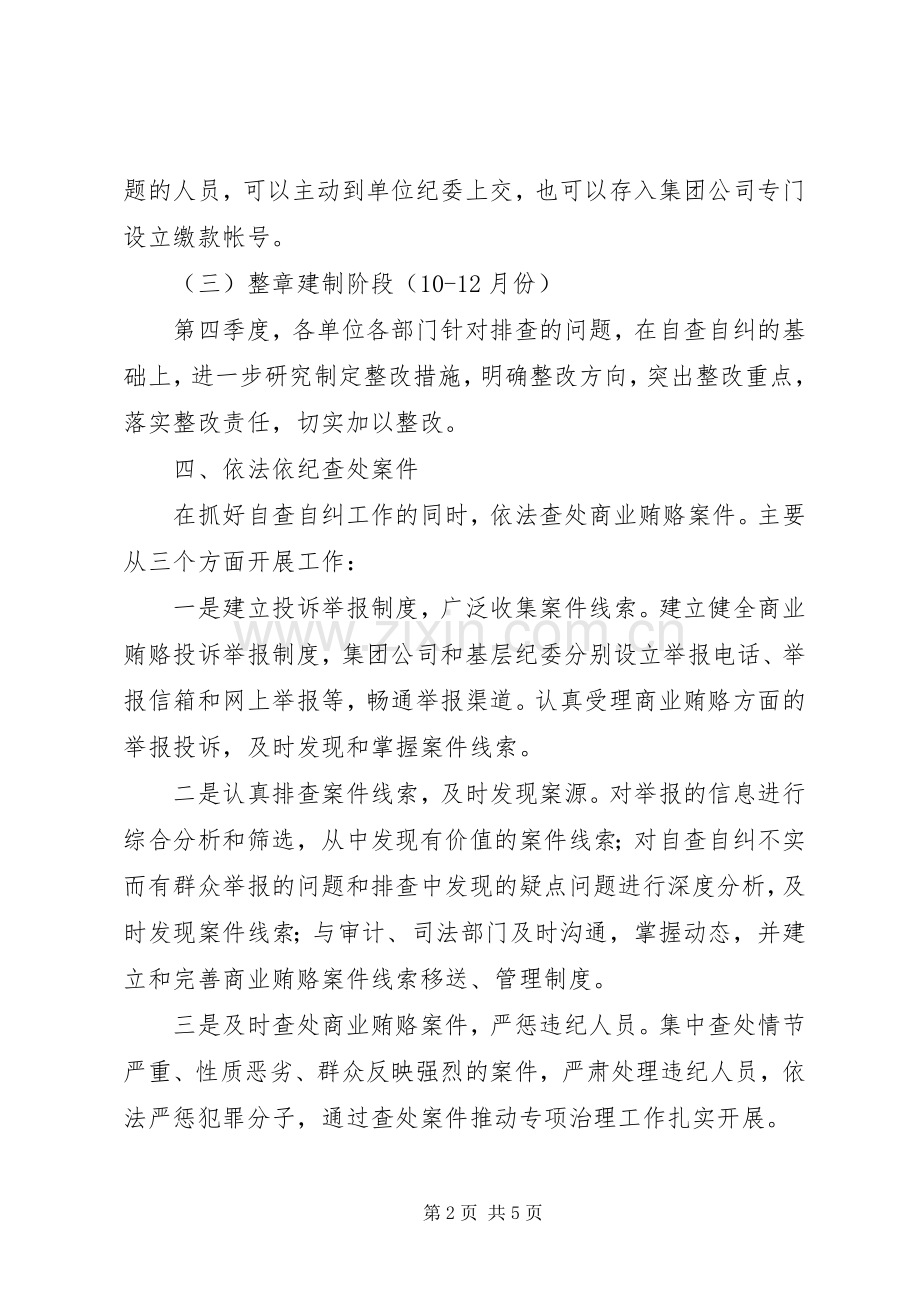 矿开展治理商业贿赂专项工作方案.docx_第2页