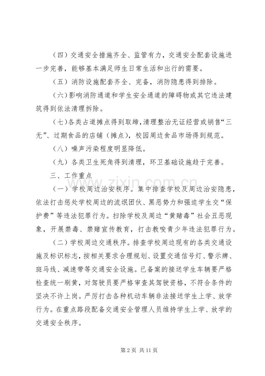 XX年校园及周边治安综合治理工作实施方案.docx_第2页