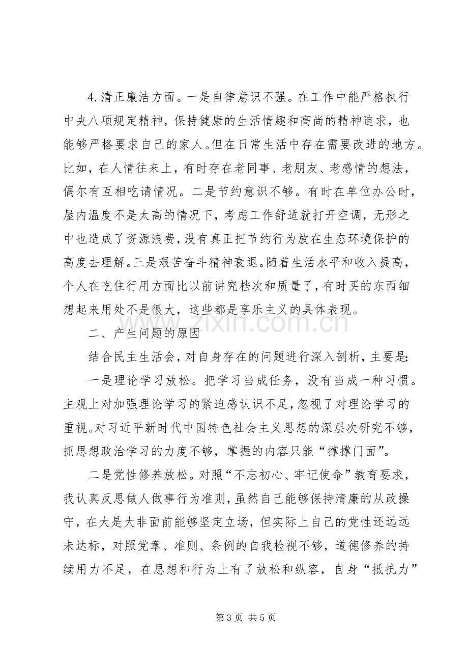 公司党员XX年主题教育组织生活会发言提纲.docx_第3页