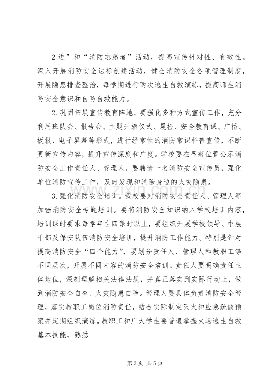 学校春夏火灾防控实施方案.docx_第3页