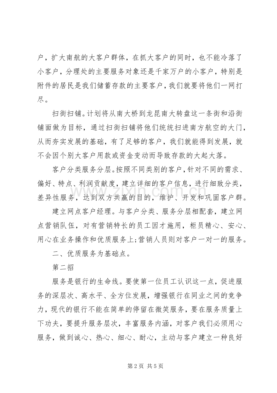 银行分理处主任竞聘上岗演讲稿范文.docx_第2页