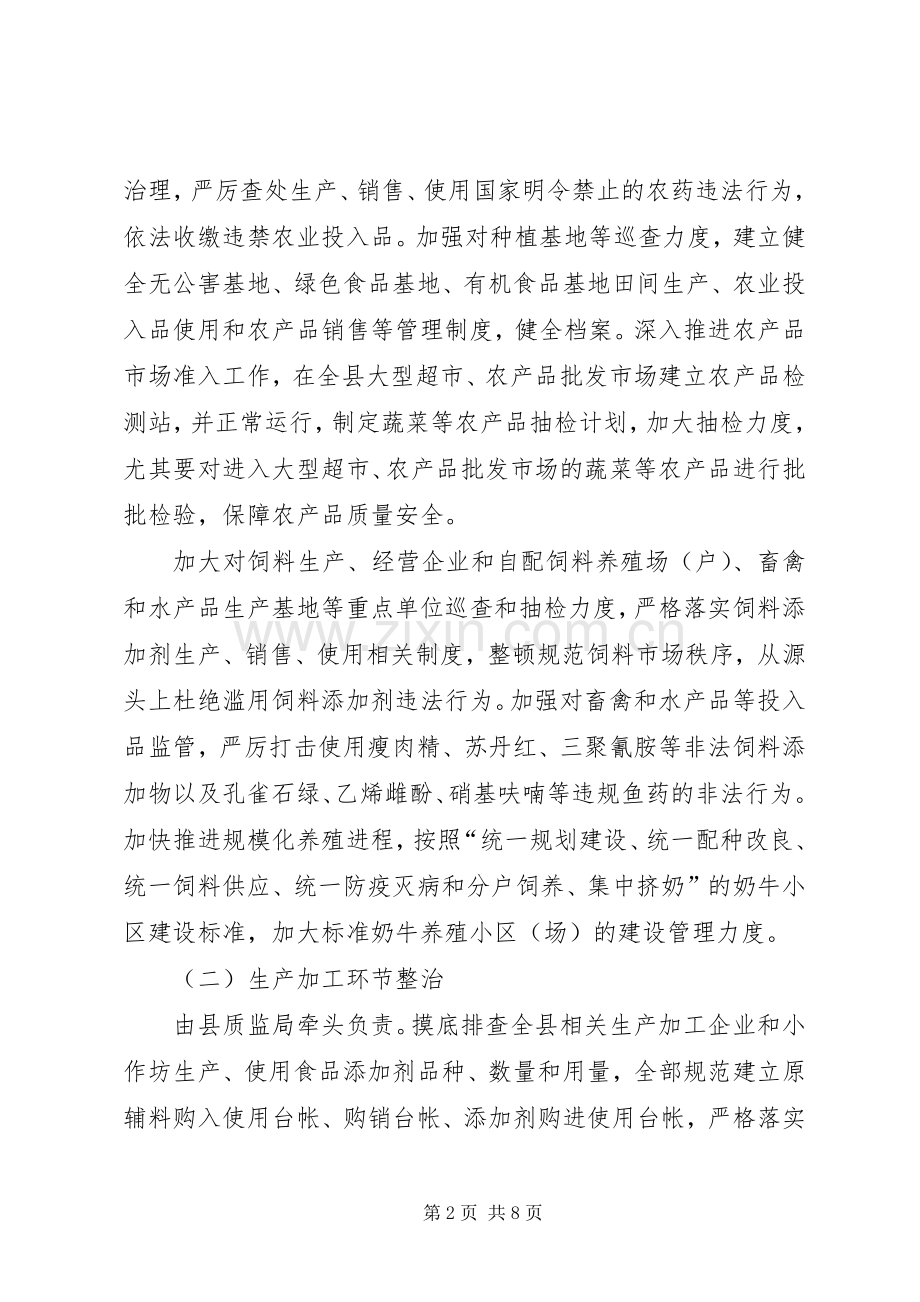 滥用食品添加剂专项整治实施方案 .docx_第2页