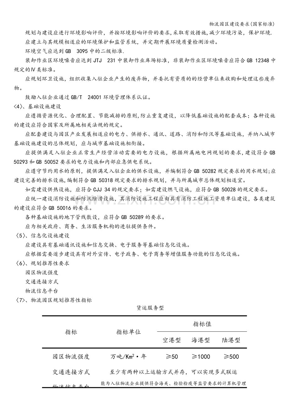 物流园区建设要求(国家标准).doc_第2页