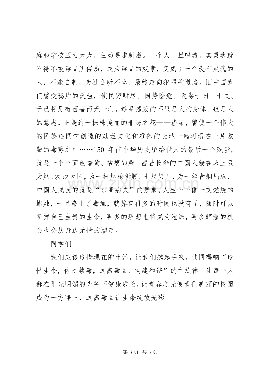 禁毒演讲主持稿范文.docx_第3页