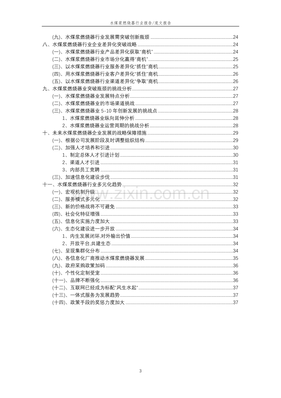 2023年水煤浆燃烧器行业分析报告及未来五至十年行业发展报告.doc_第3页