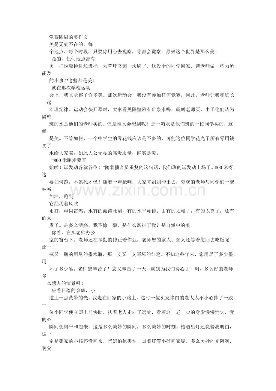 关于美的作文500字.doc_第2页