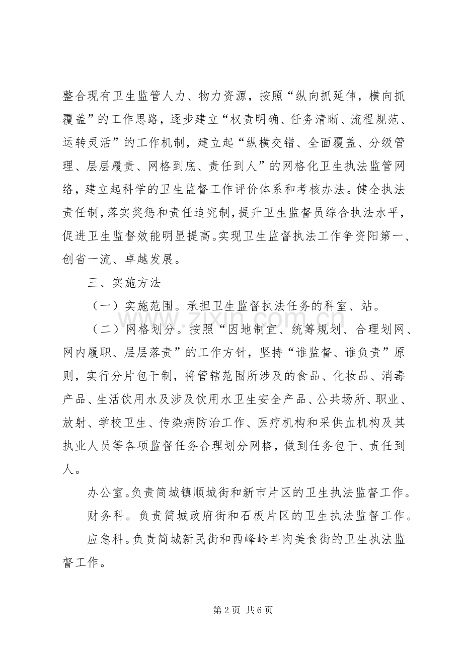 卫生监督网格化管理工作方案 .docx_第2页