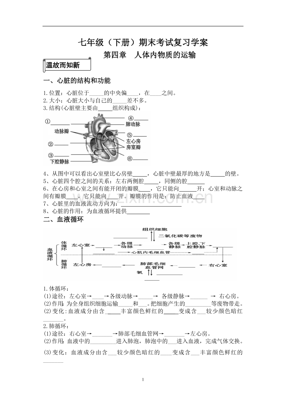 七年级下期末考试复习学案.doc_第1页