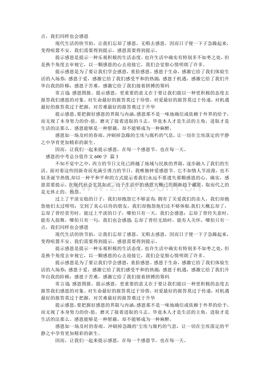 感恩的中考满分作文600字.doc_第2页