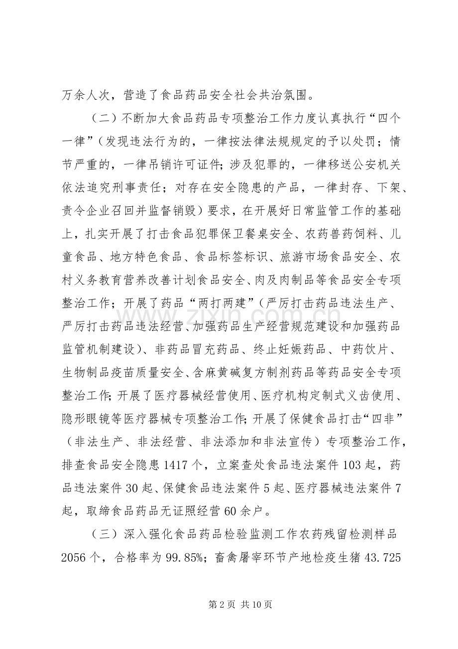 副县长在食品药品安全工作会议上的讲话.docx_第2页