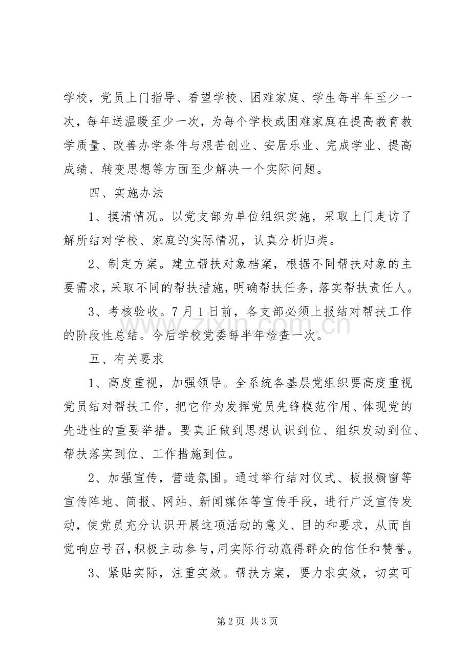 党员结对帮扶实施方案 .docx_第2页