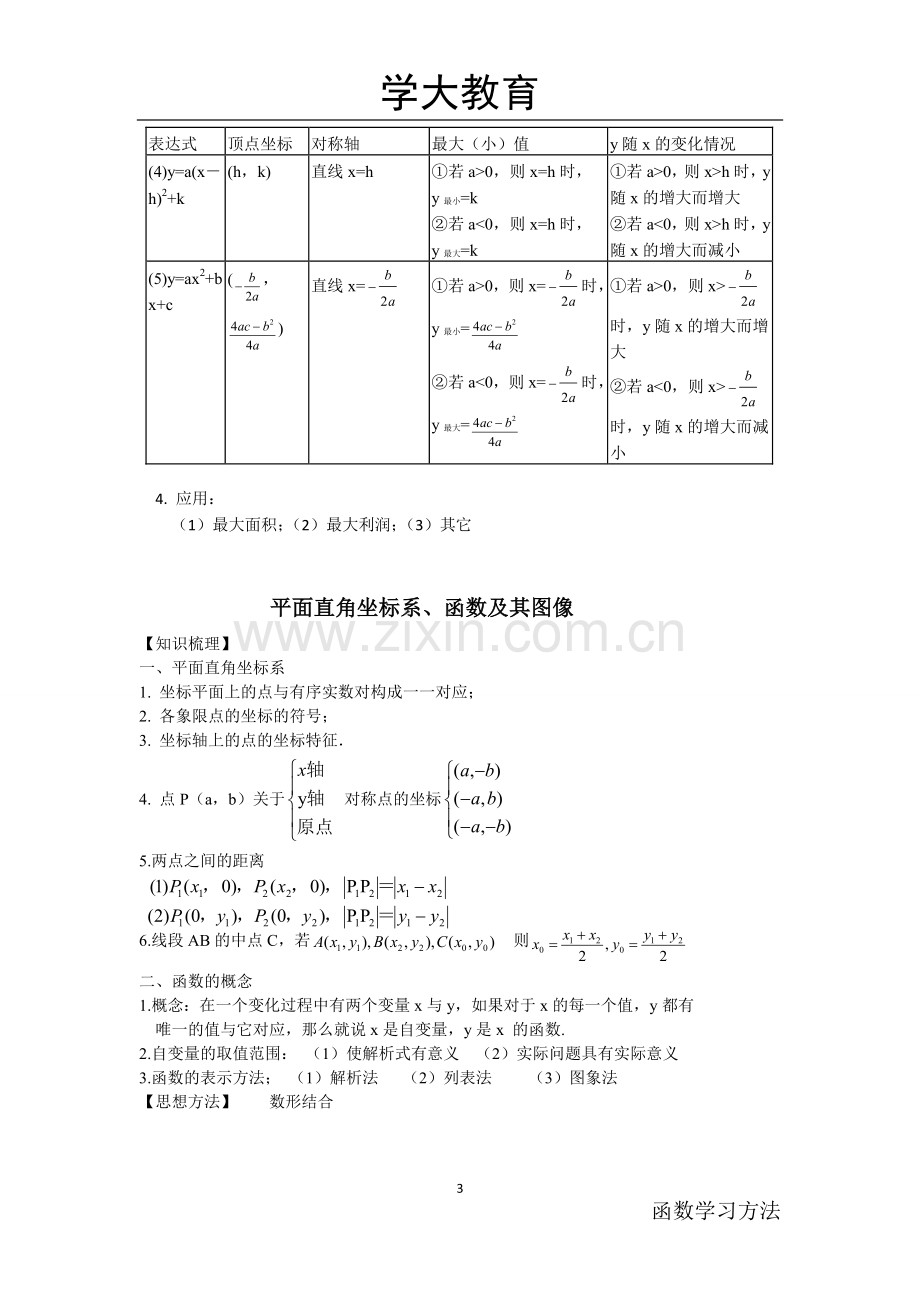 初中数学函数知识点归纳.doc_第3页