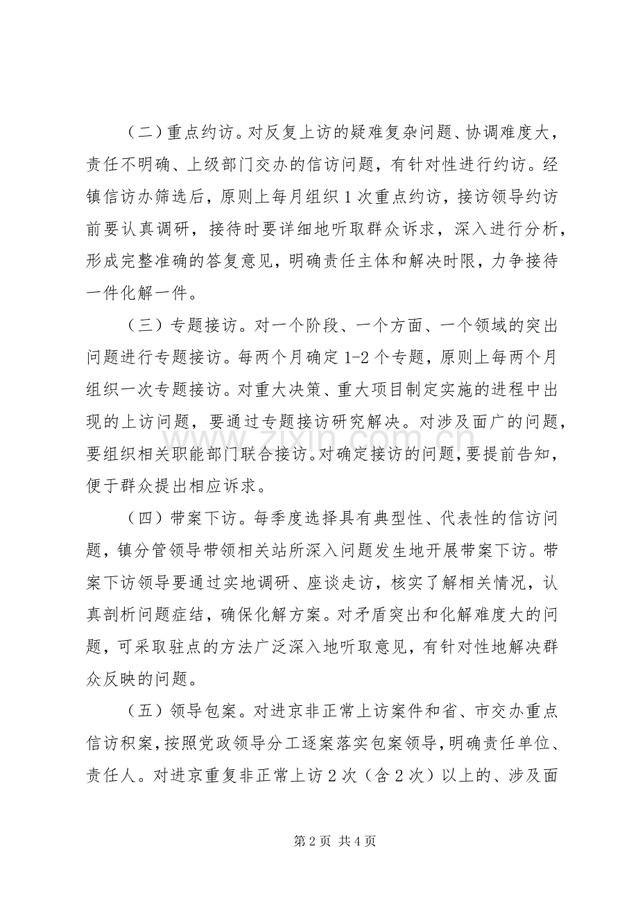 乡镇领导干部接访方案 .docx_第2页