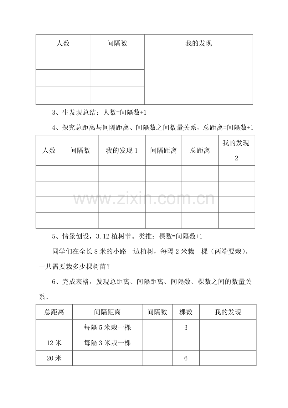 植树问题教学设计（两端都栽）.doc_第2页