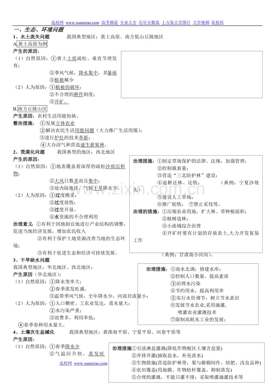 高考地理大题答题方法汇总.doc_第1页