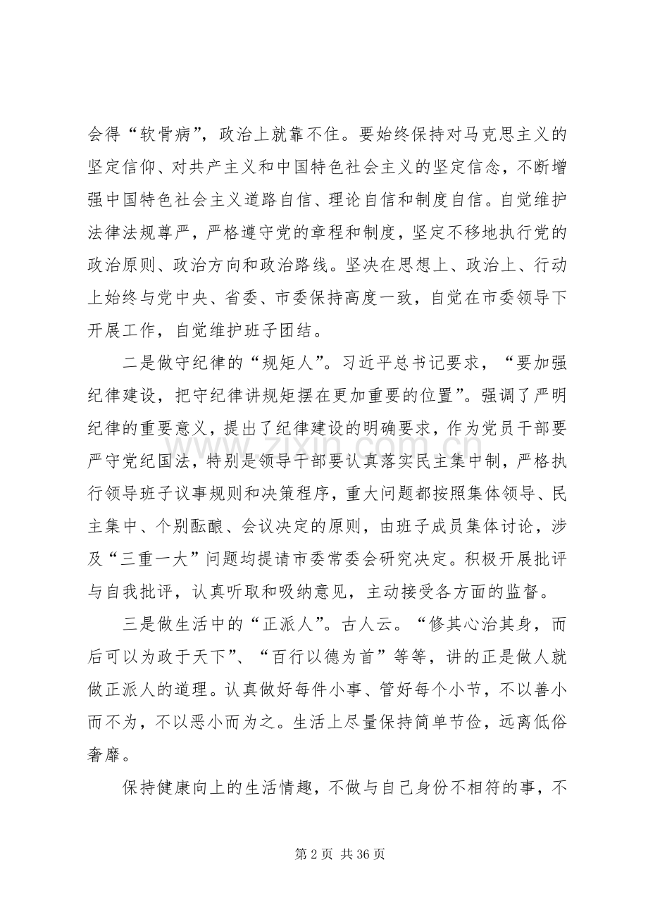 “严以律己”专题学习研讨会发言(市委副书记).docx_第2页