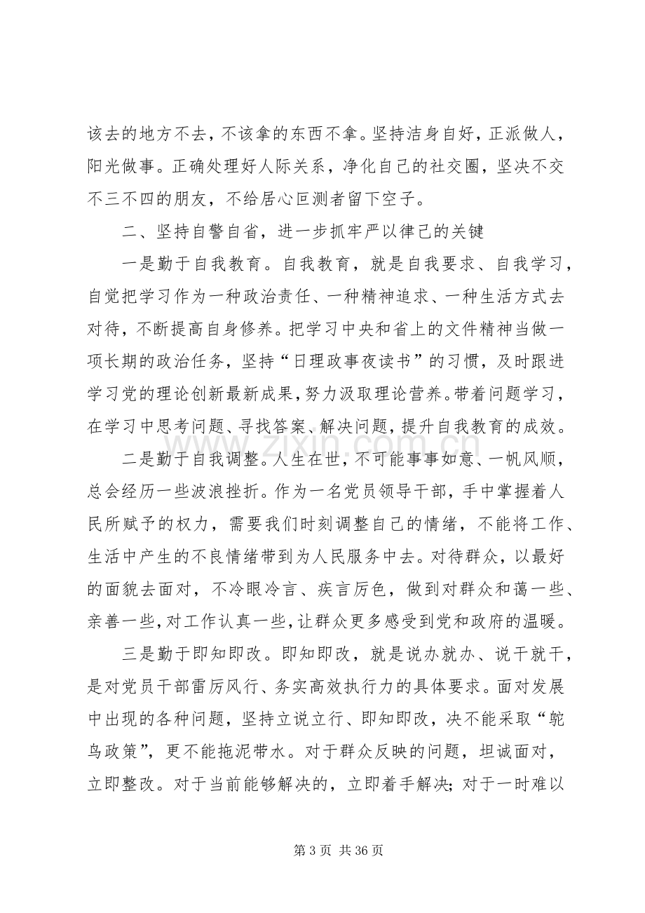 “严以律己”专题学习研讨会发言(市委副书记).docx_第3页