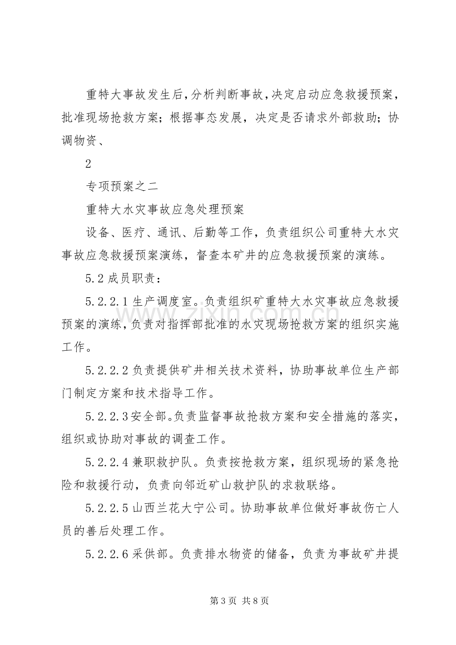 专项2重特大水灾事故应急预案.docx_第3页