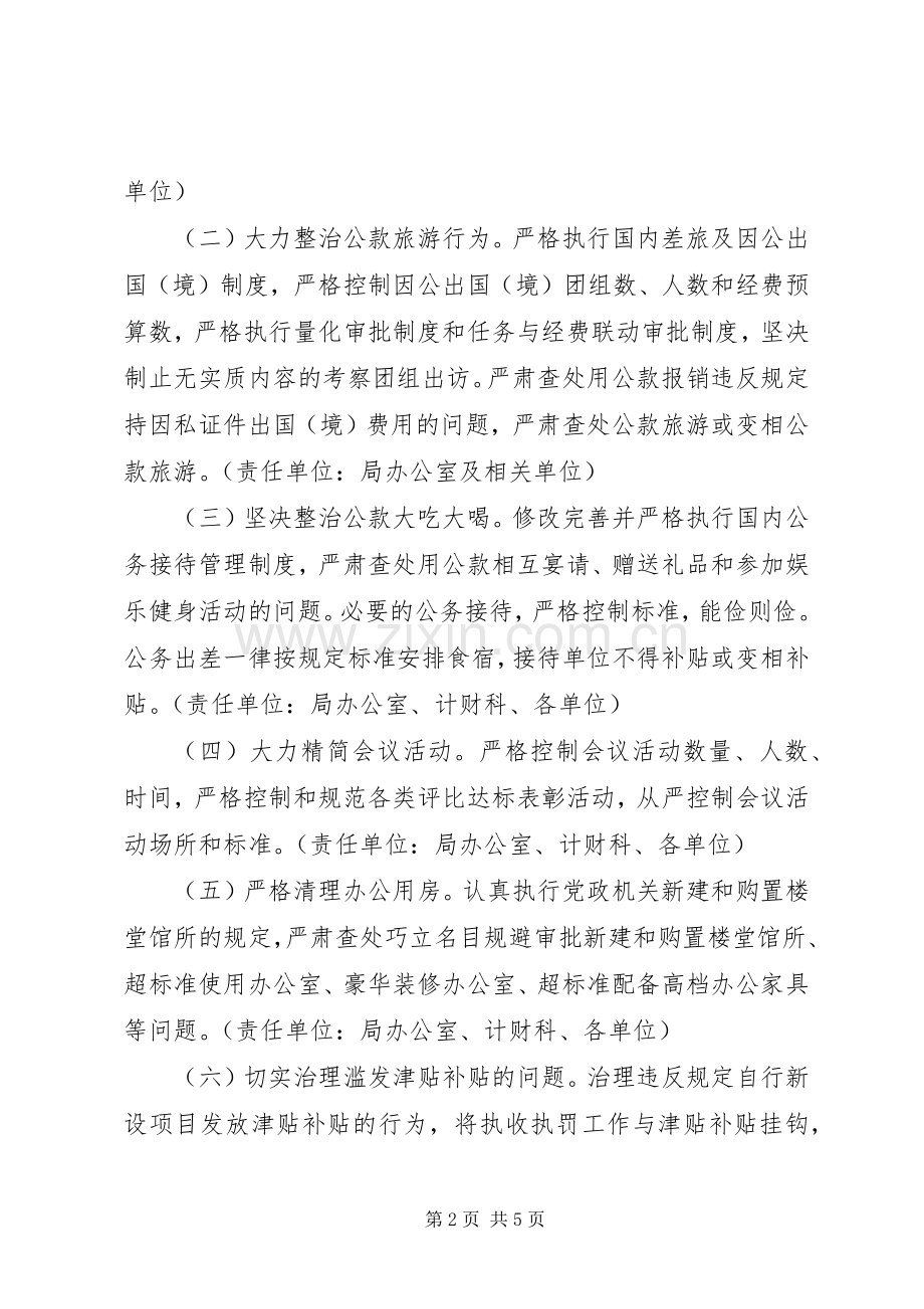 四风突出问题专项整治实施方案 .docx_第2页