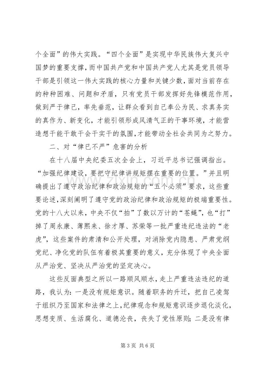 严以律己个人发言材料提纲.docx_第3页