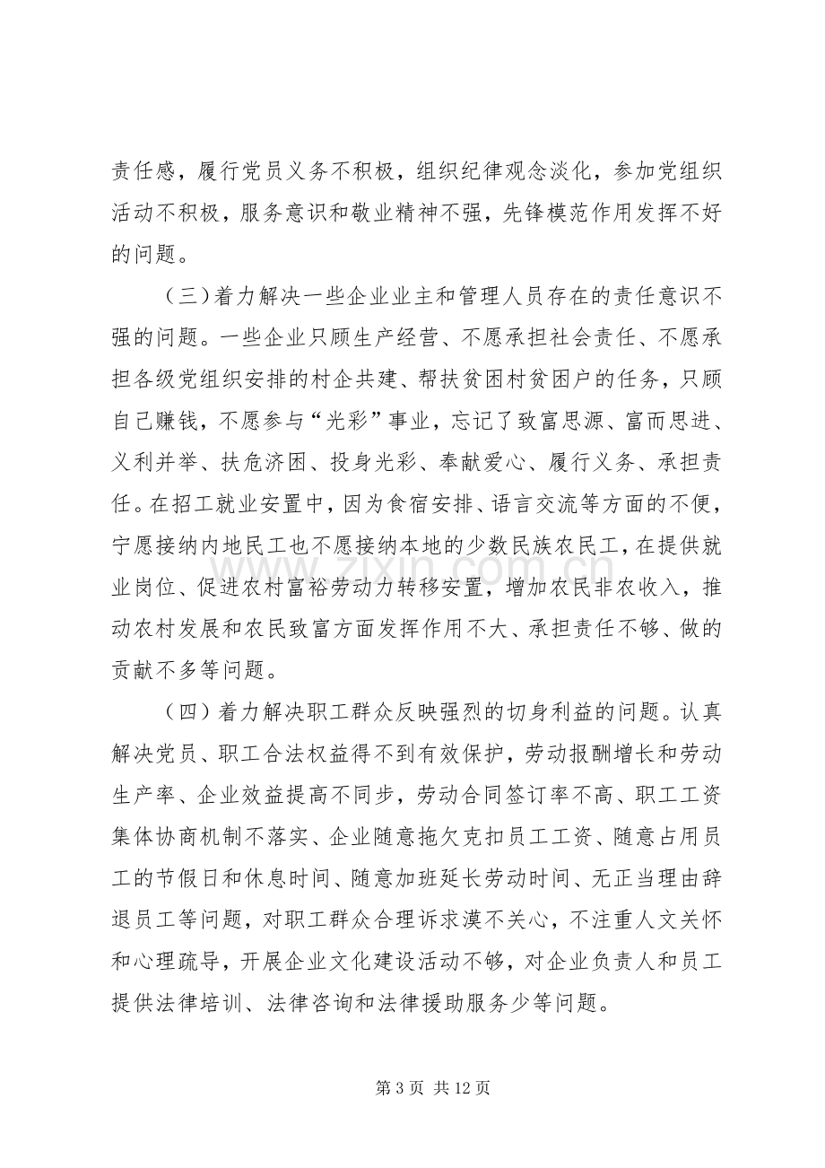 县非公有制经济组织党建工作研讨实施方案 .docx_第3页