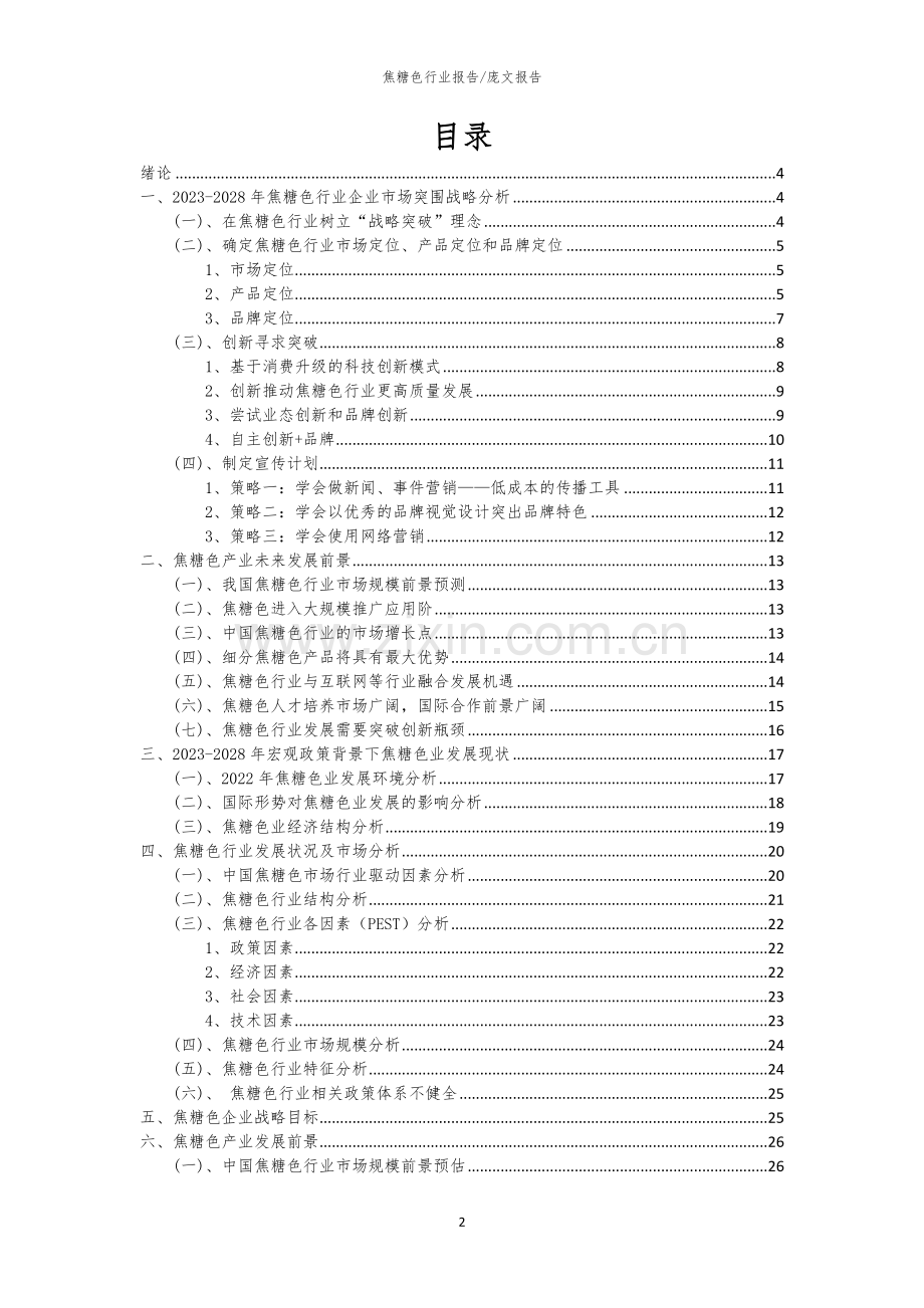 2023年焦糖色行业市场突围建议及需求分析报告.docx_第2页