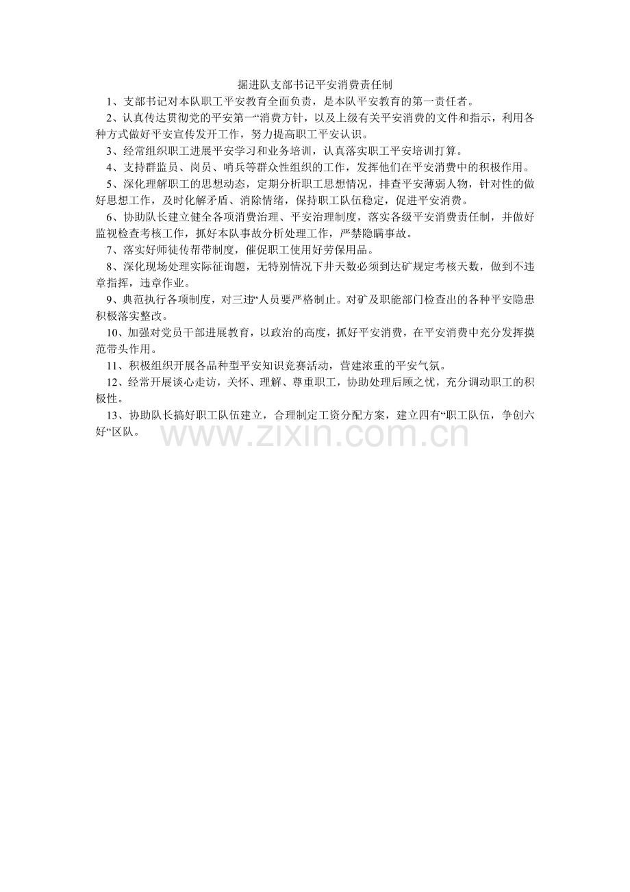 掘进队支部书记安全生产责任制.doc_第1页