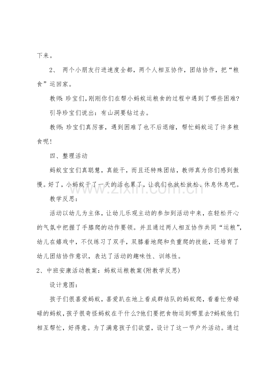 中班健康教案蚂蚁运粮教案反思.doc_第3页