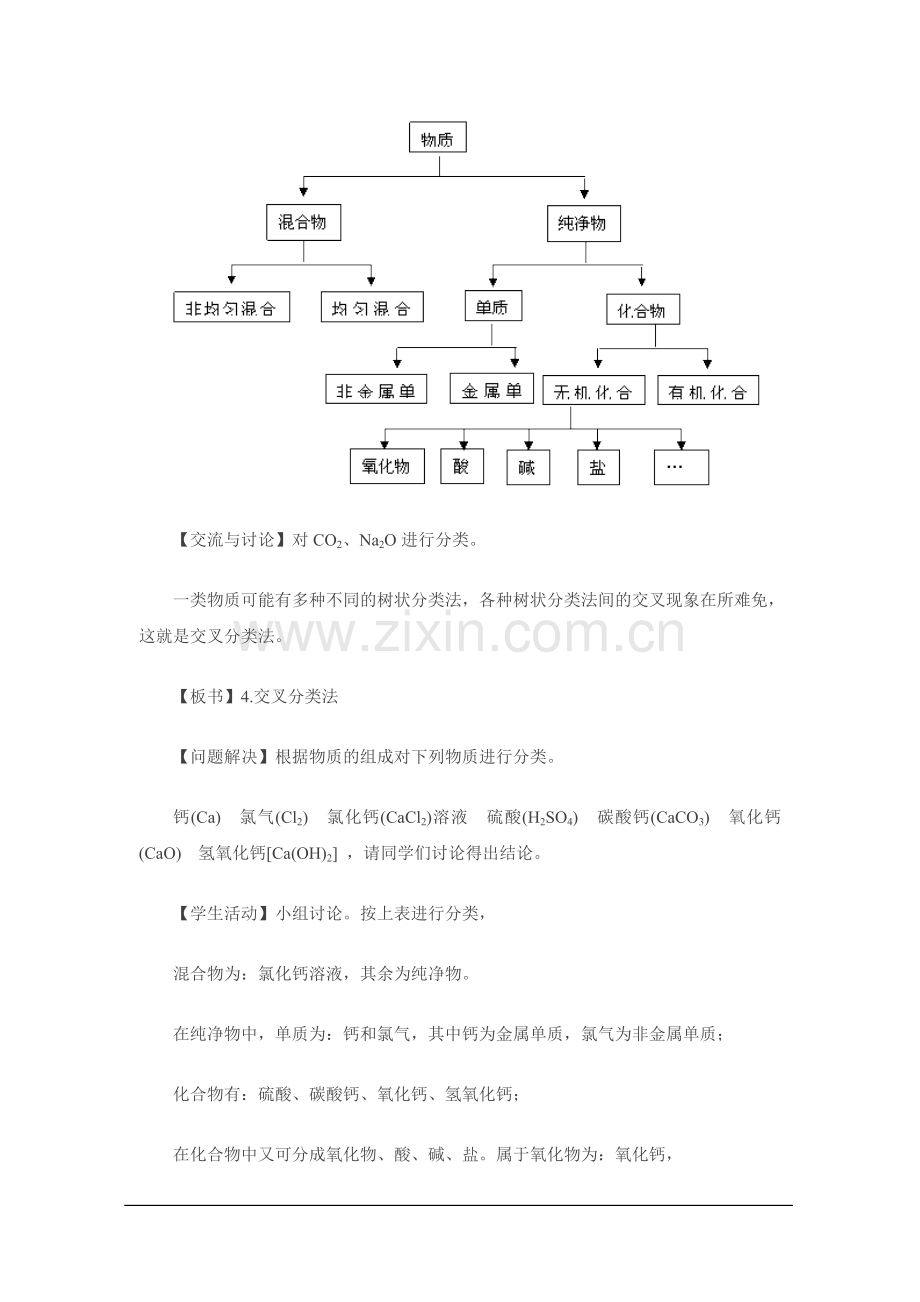 专题1第一单元-丰富多彩的化学物质-物质的分类及转化(第1课时)教案.doc_第3页