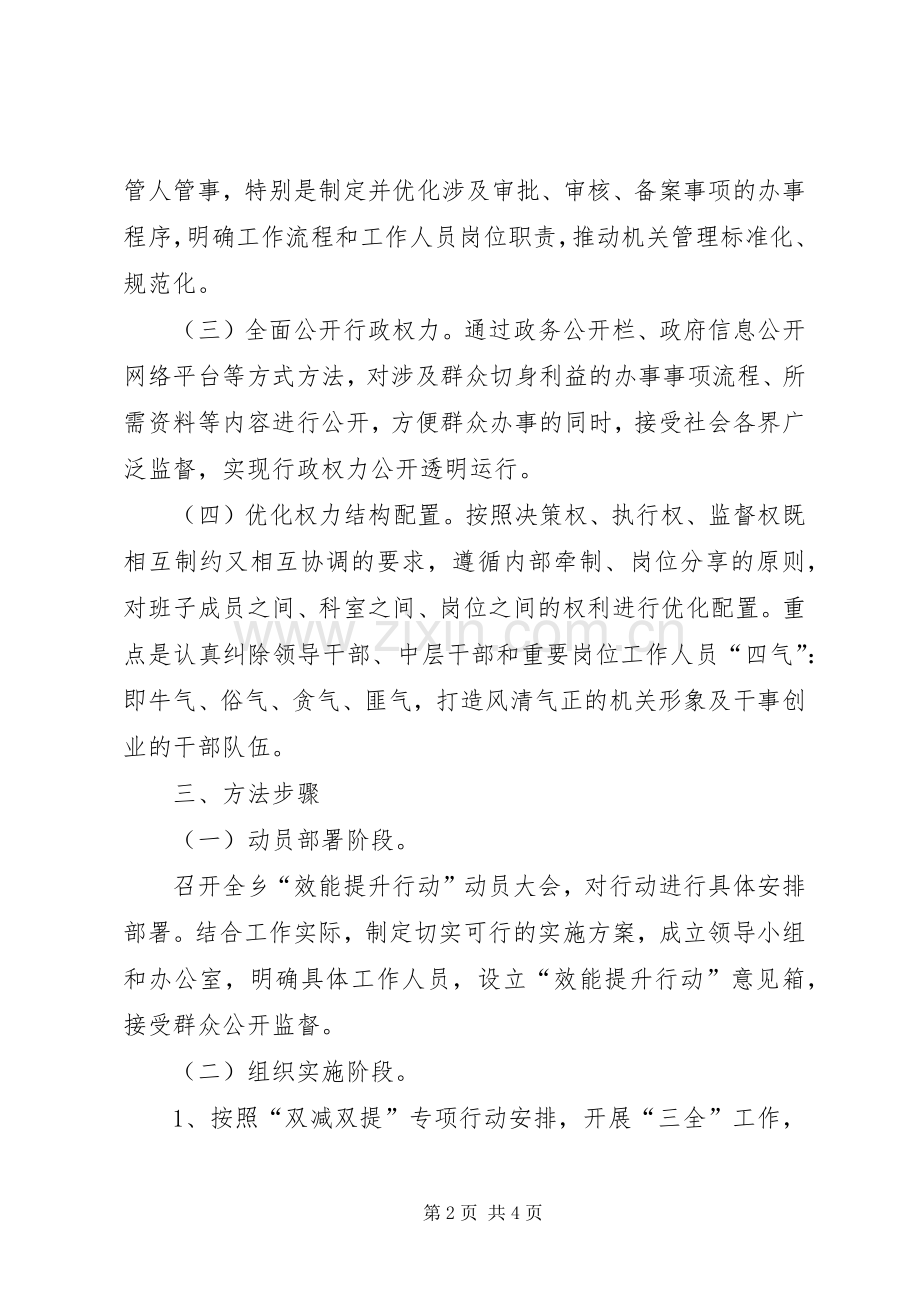 效能提升行动优化发展环境方案 .docx_第2页