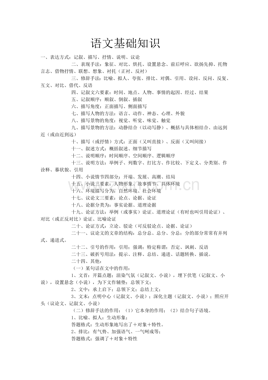 语文基础知识常识.doc_第1页