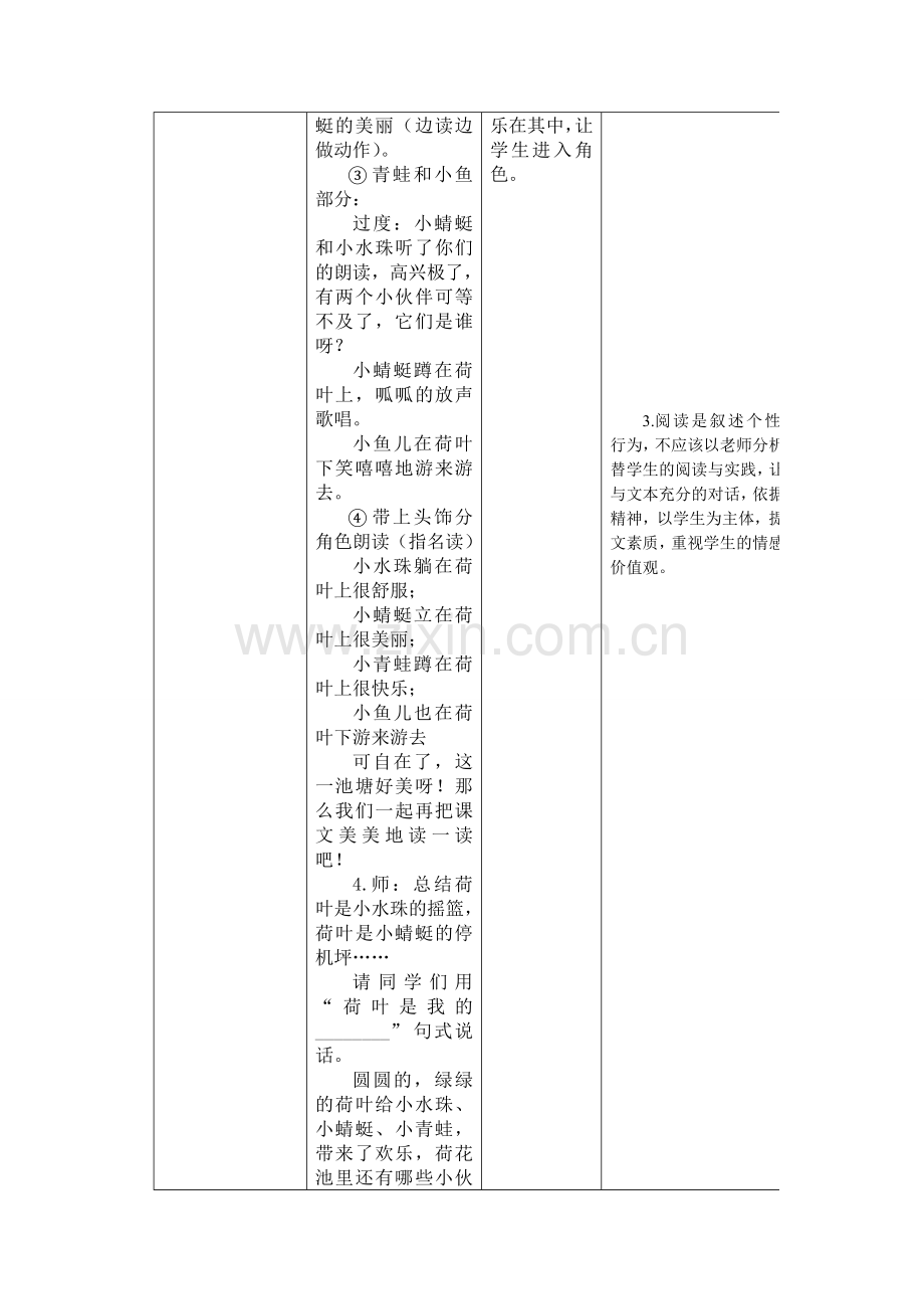 《荷叶圆圆》教学设计与反思杨惠丽.doc_第3页