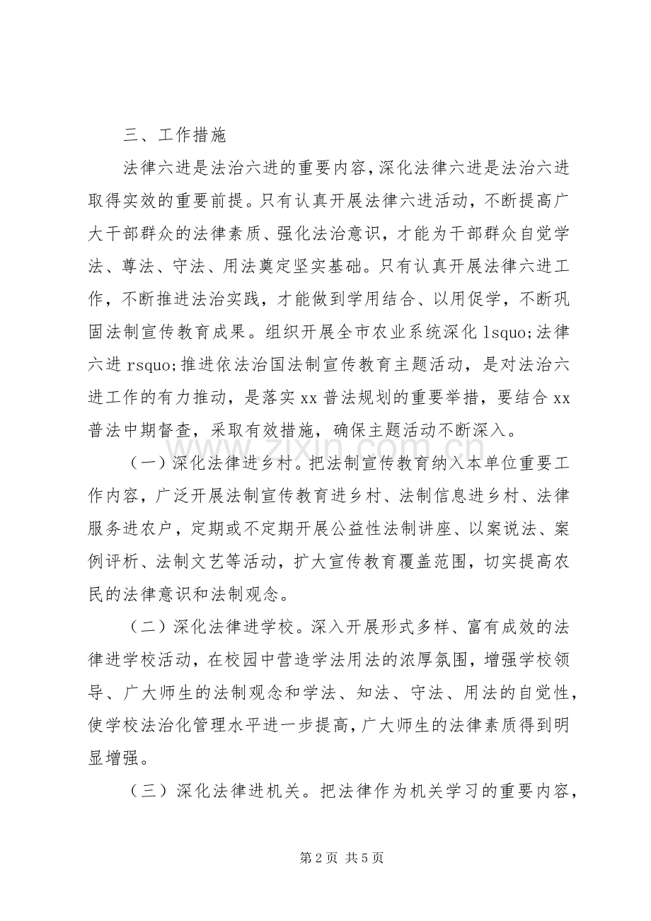 法制宣传教育活动实施方案 .docx_第2页