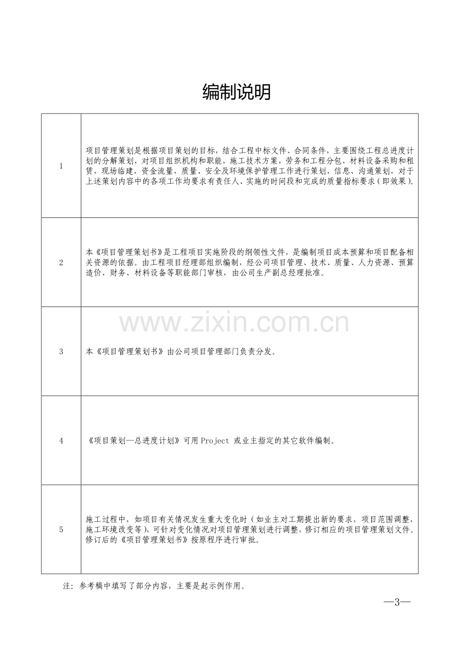 景谷至宁洱高速公路先开工段工程项目项目管理策划书.doc_第3页