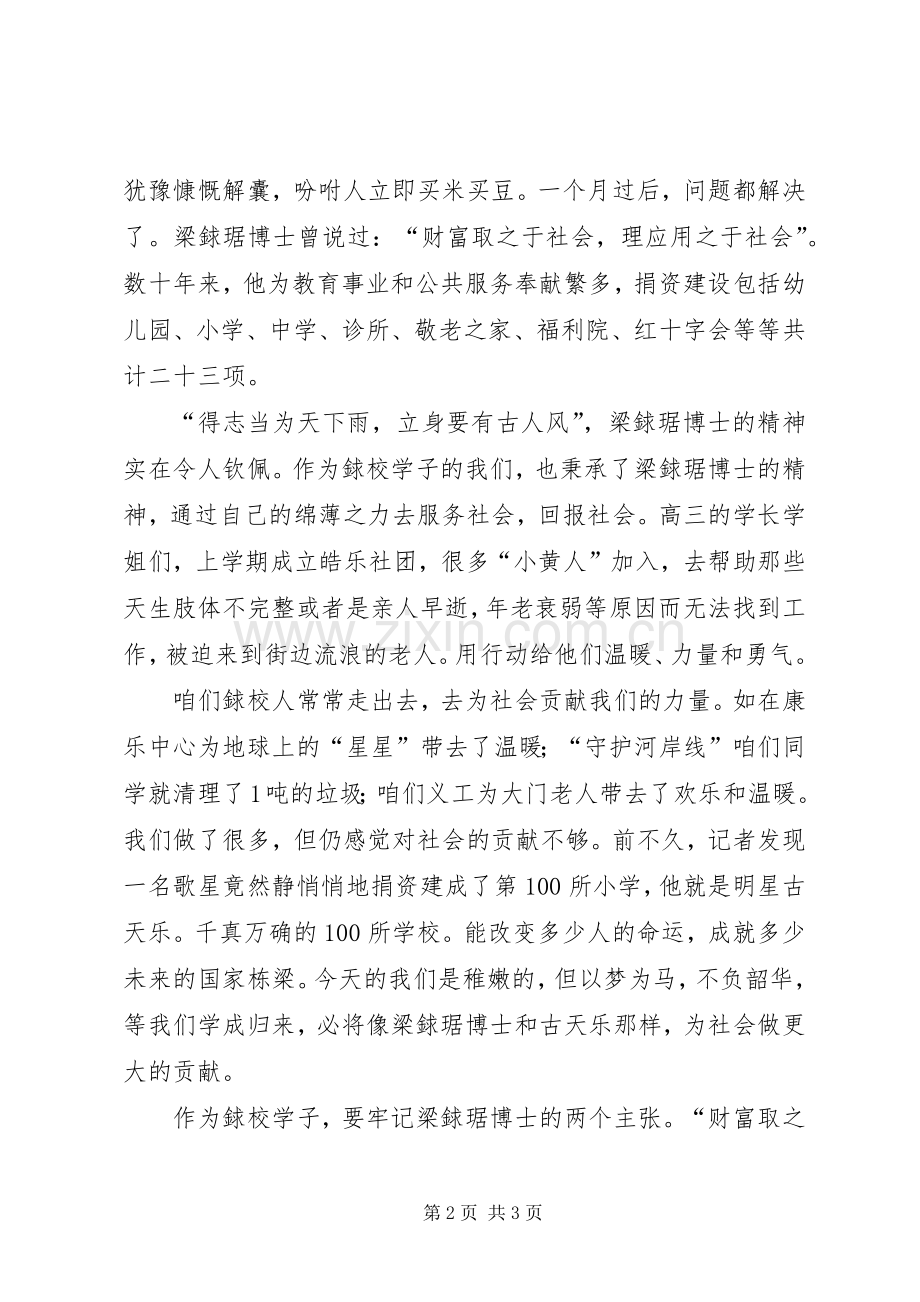 奋发有为回报社会演演讲稿.docx_第2页